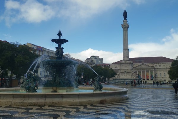 Rossio Square in the heart of Lisbon